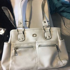 cute white purse for over the shoulder